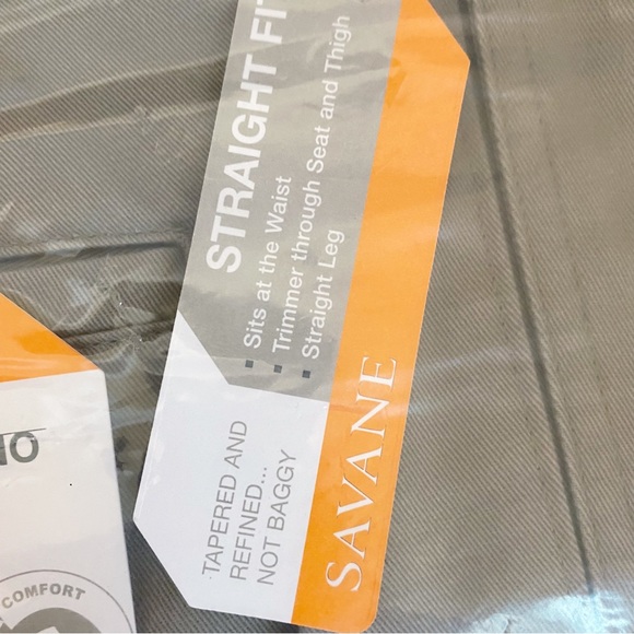 Savane Performance Chino Comfort Waist Straight Fit Khakis 29x36 - Picture 5 of 7